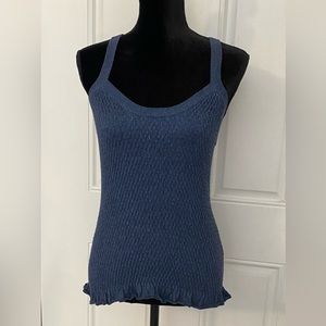 Ulla Johnson cross back blue tank new with tags size small, nice and stretchy